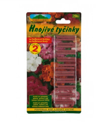 Nohel Garden tyčinkové hnojivo pro pelargonie, surfinie a jiné balkónové rostliny - Hnojivo - 20 ks