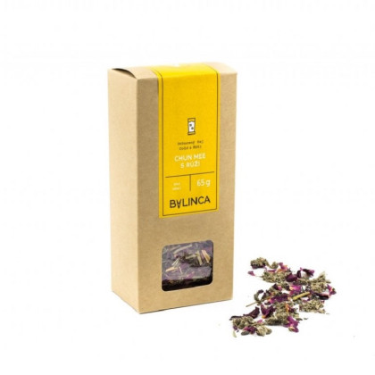 Chun Mee s růží BIO - BIO čajová směs - prodej bylinných čajů - 65 g