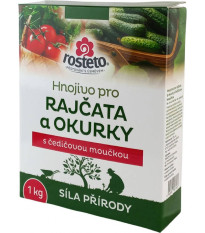 Hnojivo s čedičovou moučkou - rajčata a okurky - Rosteto - prodej hnojiv - 1 kg