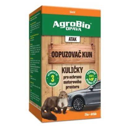 ATAK - Odpuzovač kun kuličky - AgroBio - ochrana proti škůdcům - 2 ks