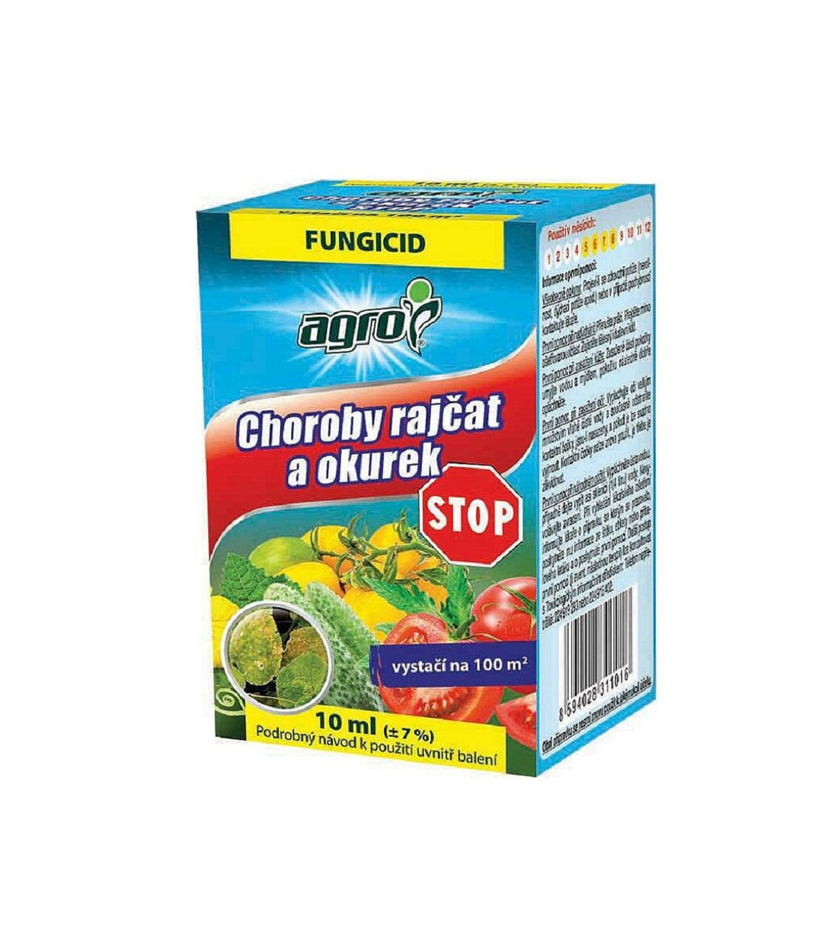 Choroby rajčat a okurek - Agro - prodej ochrany rostlin - 10 ml