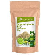 Smrkové výhonky - BIO kvalita - prášek - 30 g