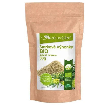 Smrkové výhonky - BIO kvalita - prášek - 30 g