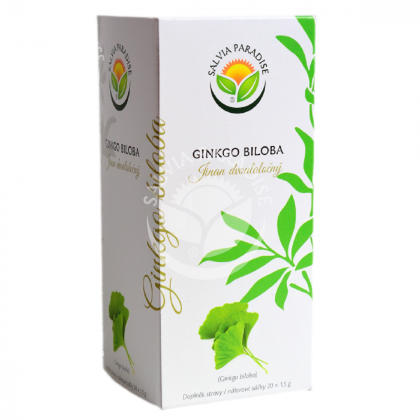 Jinan dvoulaločný - Ginkgo biloba - prodej bylinných čajů - 20 x 1,5 g