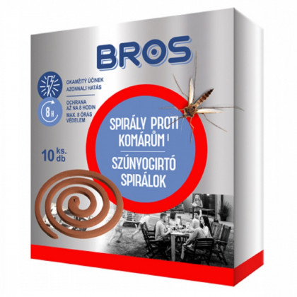 Spirály proti komárům - Bros -  prodej ochrany proti hmyzu - 10 ks