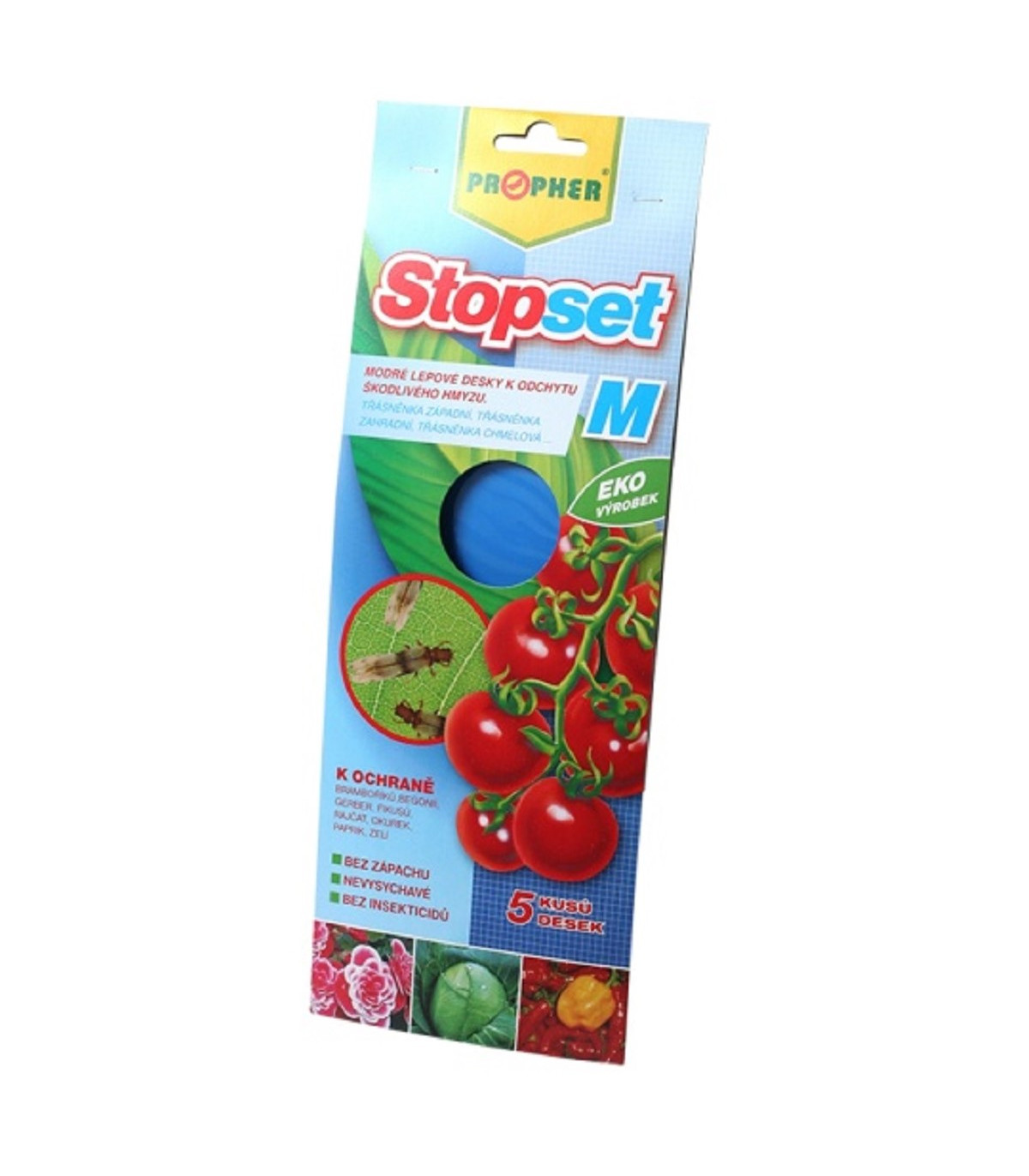 Lepové desky proti třásněnkám - modré - Stopset - prodej ochrany rostlin - 5 ks