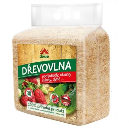 Dřevovlna pod jahody, okurky, cukety - Forestina - prodej pěstebních pomůcek - 850 g