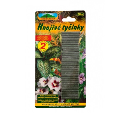 Tyčinky pro pokojové a balkónové rostliny - Nohel Garden - prodej hnojiv - 30 ks